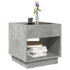 Betongrauer Couchtisch mit Infinity-LED-Beleuchtung Zanofa 50x50x50cm