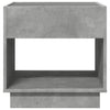 Betongrauer Couchtisch mit Infinity-LED-Beleuchtung Zanofa 50x50x50cm