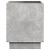 Betongrauer Couchtisch mit Infinity-LED-Beleuchtung Zanofa 50x50x50cm