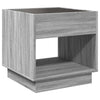Grauer Couchtisch Infinity mit LED-Beleuchtung Zanofa 50x50x50cm (Sonoma)