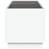 Valkoinen sohvapöytä infinity led-valoilla Zanofa 70x50x50cm