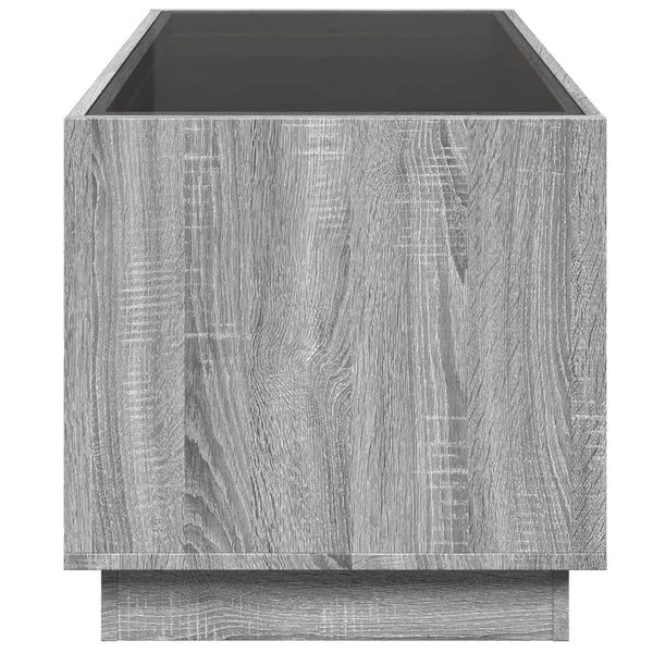 Harmaa sohvapöytä infinity led-valoilla Zanofa 70x50x50cm (sonoma)