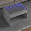 Harmaa sohvapöytä infinity led-valoilla Zanofa 70x50x50cm (sonoma)