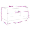 Betongrauer Couchtisch mit Infinity-LED-Leuchten Zanofa 90x50x50cm