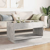 Betongrauer Couchtisch mit Infinity-LED-Leuchten Zanofa 90x50x50cm