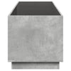 Betongrauer Couchtisch mit Infinity-LED-Leuchten Zanofa 90x50x50cm