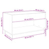 Grauer Couchtisch Zanofa 90x50x50cm mit Infinity-LED-Beleuchtung (Sonoma)