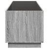 Grauer Couchtisch Zanofa 90x50x50cm mit Infinity-LED-Beleuchtung (Sonoma)