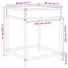 Musta sohvapöytä infinity led-valoilla Dareta 40x40x51cm