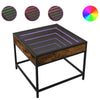 Savutammi sohvapöytä infinity led-valoilla Dareta 50x50x41cm