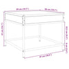 Savutammi sohvapöytä infinity led-valoilla Dareta 50x50x41cm