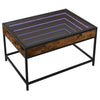 Couchtisch Dareta aus Rauch-Eiche 70x50x41cm mit Infinity-LED-Leuchten
