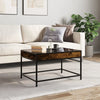 Couchtisch Dareta aus Rauch-Eiche 70x50x41cm mit Infinity-LED-Leuchten