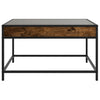 Couchtisch Dareta aus Rauch-Eiche 70x50x41cm mit Infinity-LED-Leuchten