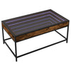 Savutammi sohvapöytä infinity led-valoilla Dareta 90x50x41cm