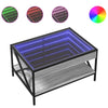 Harmaa sohvapöytä infinity led-valoilla Theophanous 70x50x38cm (sonoma)