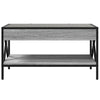 Harmaa sohvapöytä infinity led-valoilla Theophanous 70x50x38cm (sonoma)