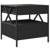 Schwarzer Couchtisch Infinity LED-Beleuchtung Clonda 50x50x51cm