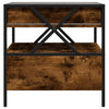 Couchtisch aus Rauch-Eiche Infinity mit LED-Beleuchtung Clonda 50x50x51cm