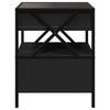 Schwarzer Couchtisch Infinity mit LED-Beleuchtung Clonda 40x40x51cm