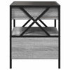 Grauer Couchtisch Infinity mit LED-Beleuchtung Clonda 40x40x51cm (Sonoma)