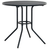 Gartensessel-Set Marcellus, anthrazit, 3-teilig (pulverbeschichteter Stahl)