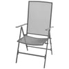Gartensessel-Set Marcellus, anthrazit, 3-teilig (pulverbeschichteter Stahl)