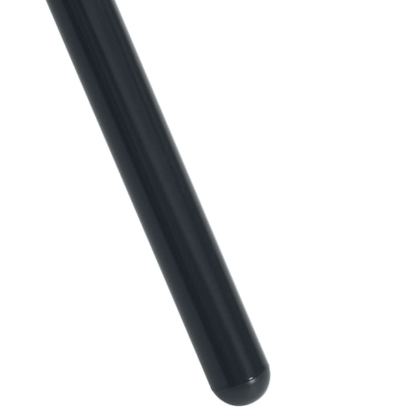 Anthrazitfarbene Gartenstuhl-Set Marcellus 5-teilig (pulverbeschichteter Stahl)