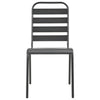 Gartensessel-Set Tenzica 3-teilig, stapelbar Anthrazit (pulverbeschichteter Stahl)