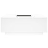 Weißer Couchtisch Infinity mit LED-Beleuchtung Elizu 100x100x40cm