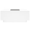 Weißer Couchtisch Infinity mit LED-Beleuchtung Elizu 100x100x40cm
