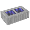 Grauer Couchtisch Infinity mit LED-Beleuchtung Elizu 116x69x40cm (Sonoma)