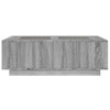 Grauer Couchtisch Infinity mit LED-Beleuchtung Elizu 116x69x40cm (Sonoma)
