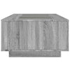 Grauer Couchtisch Infinity mit LED-Beleuchtung Elizu 116x69x40cm (Sonoma)