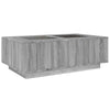 Grauer Couchtisch Infinity mit LED-Beleuchtung Elizu 116x69x40cm (Sonoma)