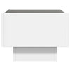Valkoinen sohvapöytä infinity led-valoilla Sefora 40x40x30cm