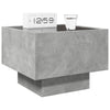 Betonin harmaa sohvapöytä infinity led-valoilla Sefora 40x40x30cm