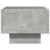 Betonin harmaa sohvapöytä infinity led-valoilla Sefora 40x40x30cm