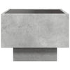 Betonin harmaa sohvapöytä infinity led-valoilla Sefora 40x40x30cm