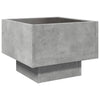 Betonin harmaa sohvapöytä infinity led-valoilla Sefora 40x40x30cm
