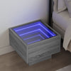 Harmaa sohvapöytä infinity led-valoilla Sefora 40x40x30cm (sonoma)