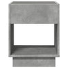 Betongrauer Couchtisch mit Infinity-LEDs Rodian 40x40x50cm