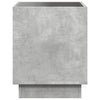 Betongrauer Couchtisch mit Infinity-LEDs Rodian 40x40x50cm