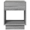 Grauer Couchtisch Infinity mit LED-Beleuchtung Rodian 40x40x50cm (Sonoma)