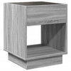 Grauer Couchtisch Infinity mit LED-Beleuchtung Rodian 40x40x50cm (Sonoma)