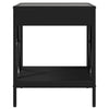 Schwarzer Couchtisch Infinity LED-Beleuchtung Pirosco 40x40x49cm