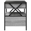 Harmaa sohvapöytä infinity led-valoilla Cozia 40x40x51cm (sonoma)
