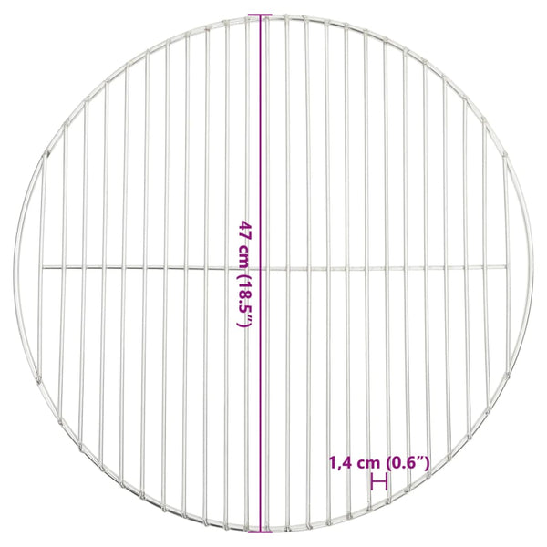 Edelstahlgrillrost Zagoni Ø47cm (304)