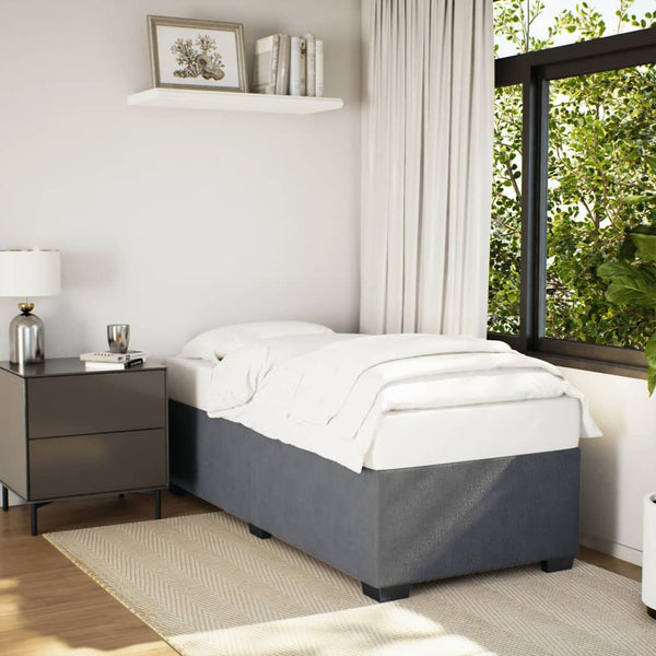 Dunkelgrauer Bettrahmen Pl 90x190cm (Samt)