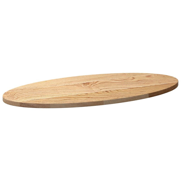 Tischplatte Cosetta 80x40x2cm (Massivholz Eiche oval)